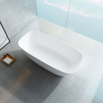 Ванна Vincea Solid Surface VBT-6S02MW, 1700*720*550, белый мат., слив-перелив в комплекте