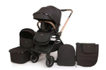 модульная коляска 3в1 Luxmom B1автолюлька+ перекидная ручка / черного цвета