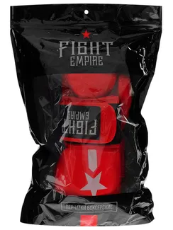 Перчатки боксёрские детские FIGHT EMPIRE, 4 унций, цвет красный