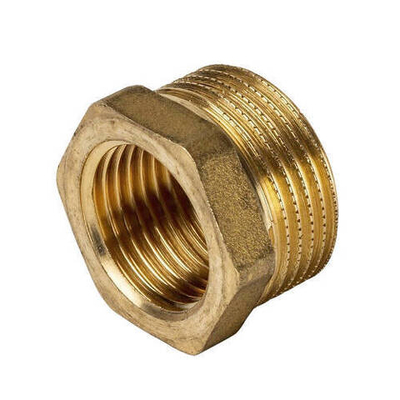 Футорка STOUT SFT 0028 - 3/4" x 1/2" (для стальных труб, латунь без покрытия)