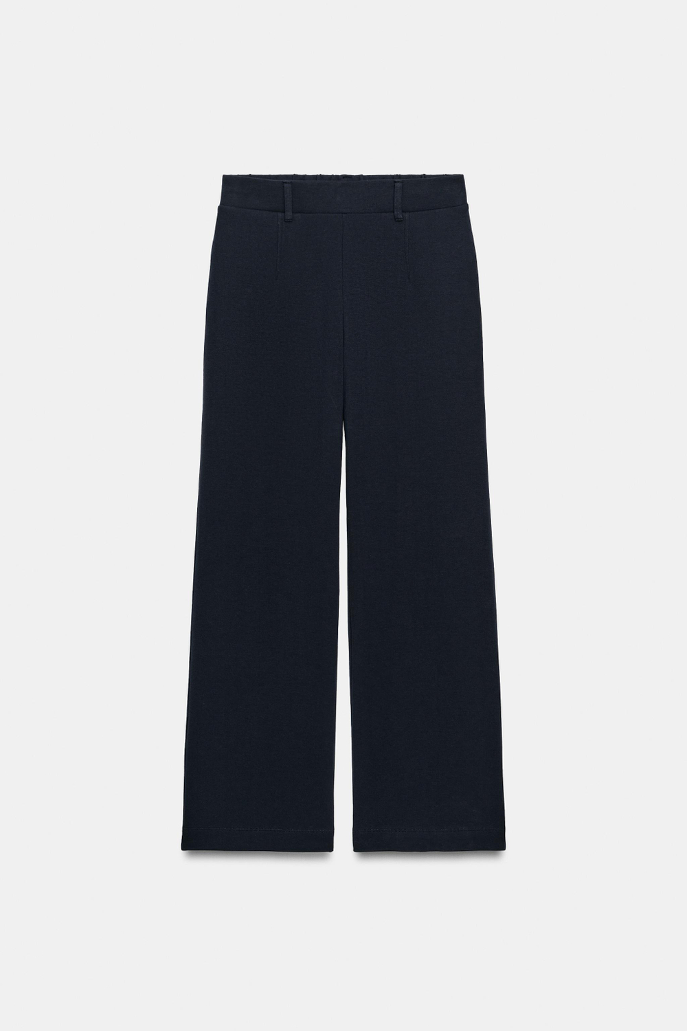 БРЮКИ ИЗ ИНТЕРЛОКА С ЗАЩИПАМИ — ZARA