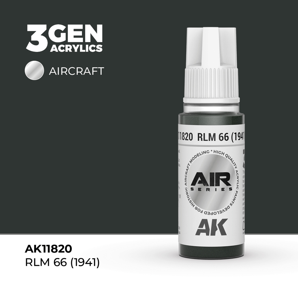 Акриловая краска AK Interactive RLM 66 (1941) 3GEN AIR, 18мл