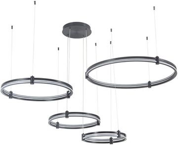 Люстра подвесная LED 120W 2800К-6500К 4006/02/04PL чёрный Tooring Stilfort