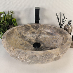 Раковина из оникса Erozy Grey EO-64732 51x42x15 из натурального камня
