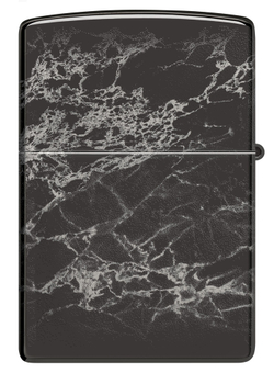 Зажигалка Zippo Classic с покрытием High Polish Black, латунь/сталь, черная, глянцевая, 38x13x57 мм