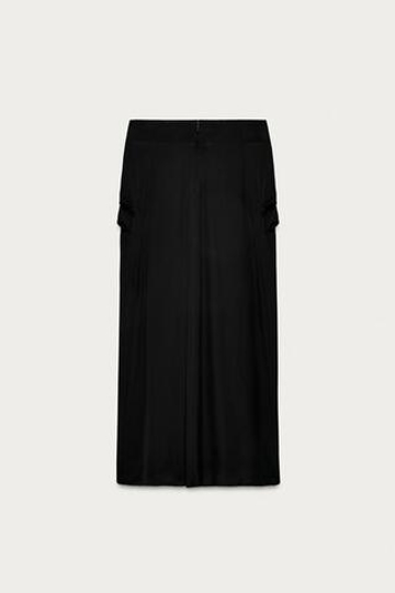 ZARA X MARISA BERENSON ЮБКА МИДИ СО СРЕДНЕЙ ПОСАДКОЙ, ЧЕРНЫЙ