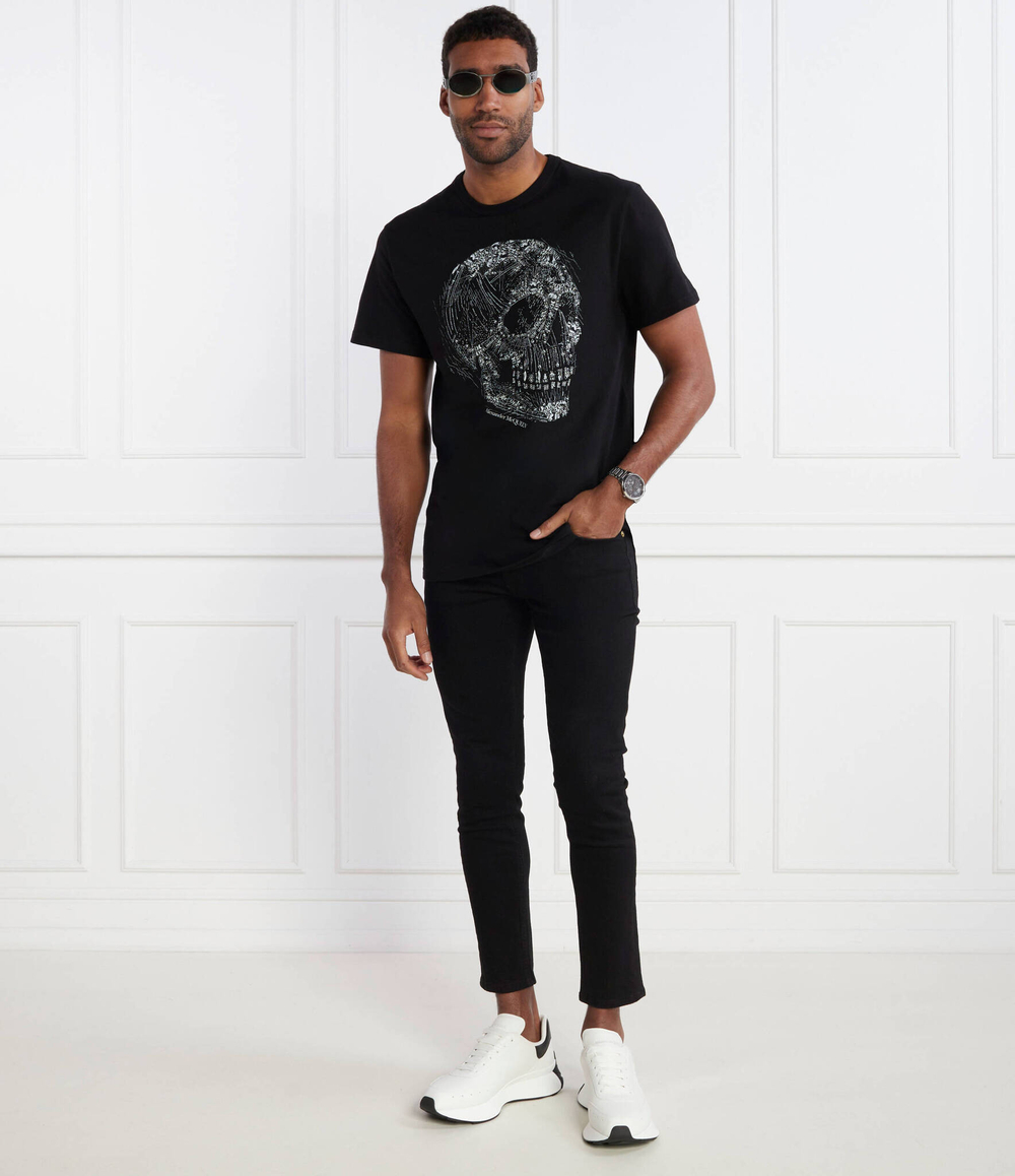 Футболка Alexander McQueen - черный(776288 QTAAH)
