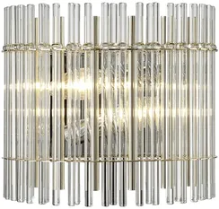 Бра AURELIO AURELIO AP2 GOLD+CHROME/TRANSPARENT Crystal Lux