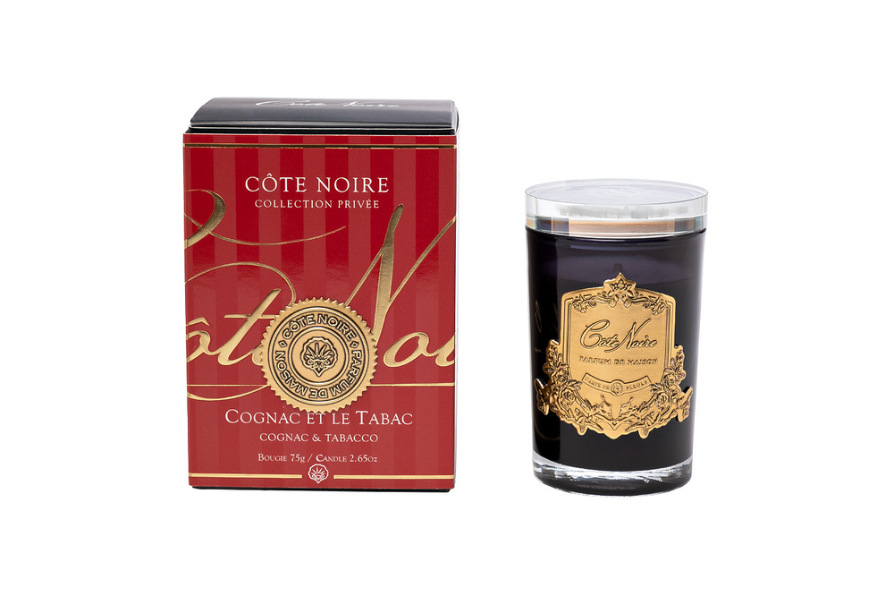 Свеча ароматическая 75гр Cote Noire Cognac/Tobacco Garda Decor