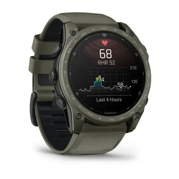 Смарт-часы Garmin tactix 8 (51 мм) AMOLED Cerakote® Coating с Applied Ballistics Ultralight, оливково-зеленый