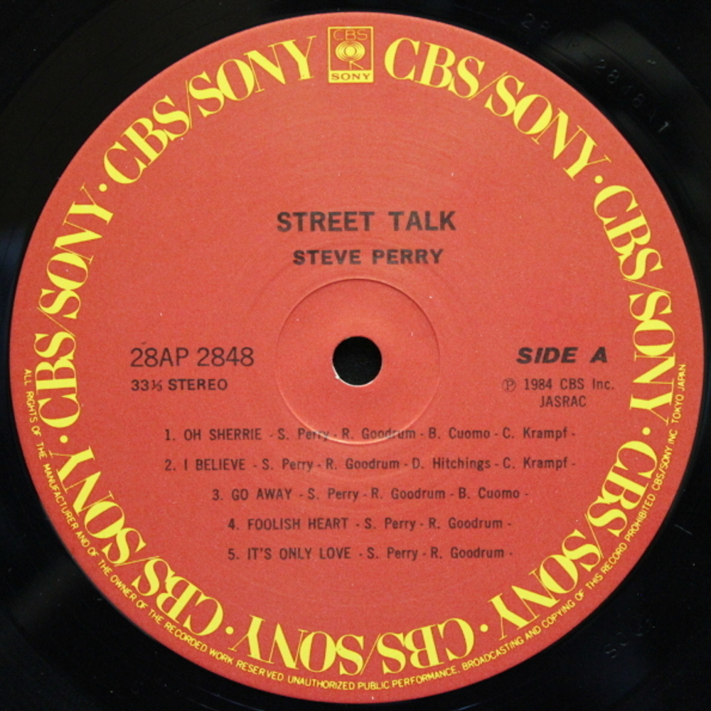 Steve Perry / Street Talk (LP)