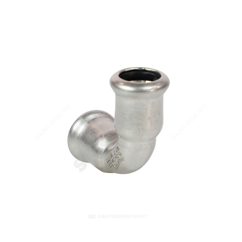 Отвод сталь нерж AISI 316L 90гр Дн 15 Ру16 пресс Inoxpres RM 181015900C