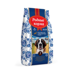 Сухой корм РОДНЫЕ КОРМА для взрослых собак крупных пород курица 24/10 2,045 кг