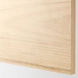 IKEA METOD  (ИКЕА МЕТОД)  -  Шкаф навесной - белый/Аскерсунд имитация светлого ясеня 40x40 см