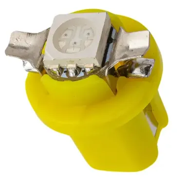 Лампочка светодиодная T8.5-5050-1SMD 12v желтая KING T8.5-5050-1SMD Y