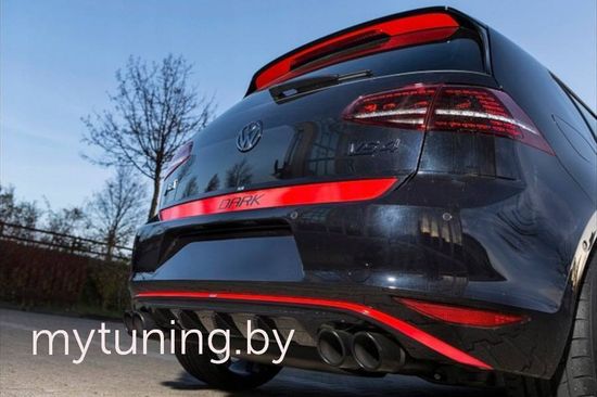Диффузор заднего бампера V.4 для VW GOLF 7 2012-2020