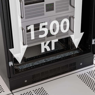 Напольный 19" IT-корпус ДКС серии CQE 24U 600х1200х1200, двери стекло+сплошная, панели для крыши, кабельный ввод, RAL9005
