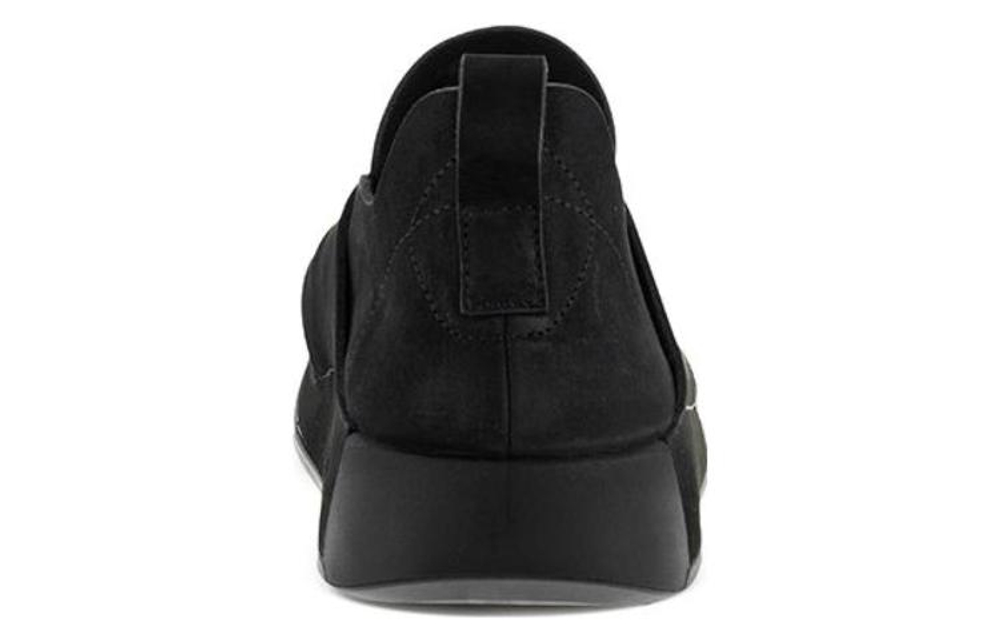 Ecco Comme Collection Cow Leather Comfortable And Breathable Loafers Men"s Black