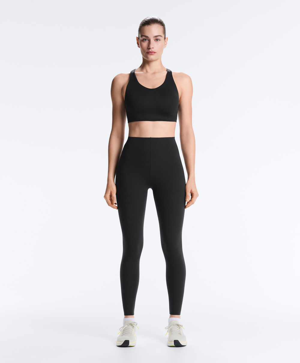 OYSHO Легинсы Compressive длиной до щиколотки с высокой посадкой, черный