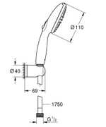 Душевой набор GROHE Vitalio Start Clova 110 с 3 струями (26965000)