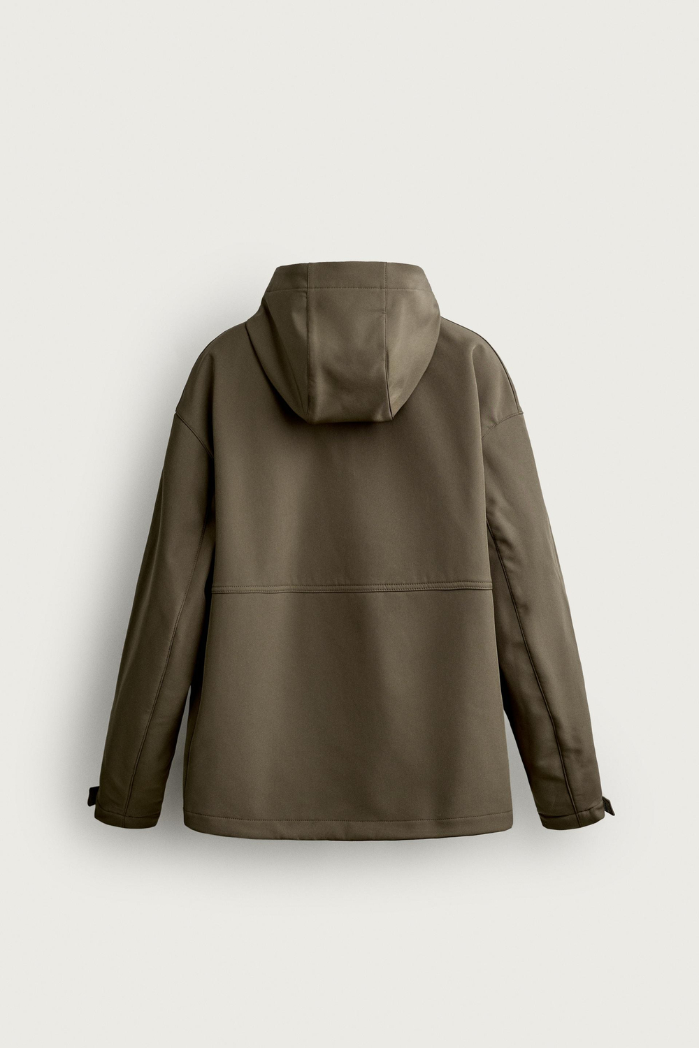 ZARA КУРТКА ИЗ ВЫСОКОТЕХНОЛОГИЧНОЙ ТКАНИ С ФЛИСОВОЙ ПОДКЛАДКОЙ, ХАКИ