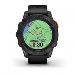 Умные часы Garmin FENIX 7 PRO Solar Edition 47 мм серый с черным ремешком