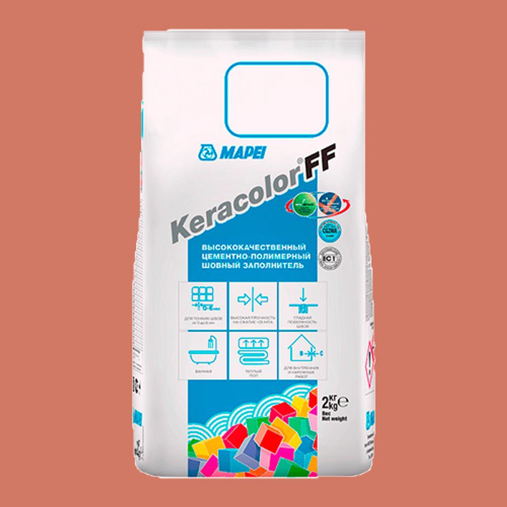 Затирка швов цементная Mapei Keracolor FF №145 Охра 2кг