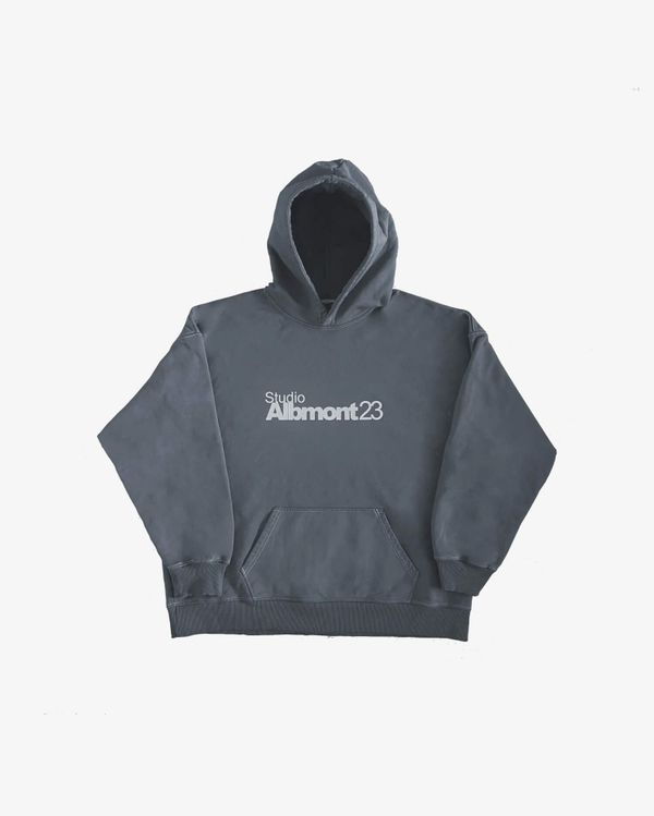 Худи Logo 95 in Ash Grey серый