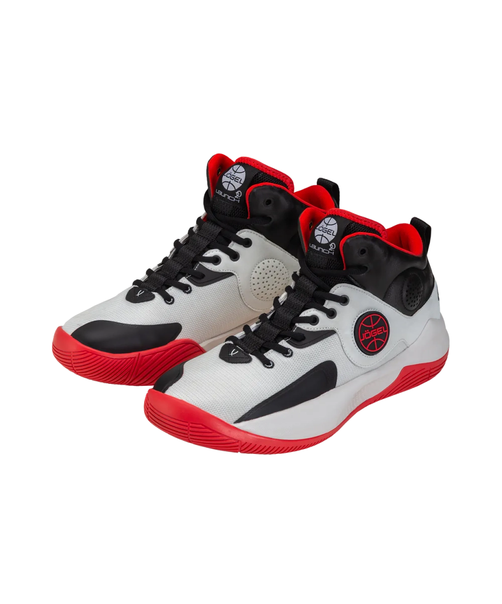 Кроссовки баскетбольные Launch MID, White/black/red