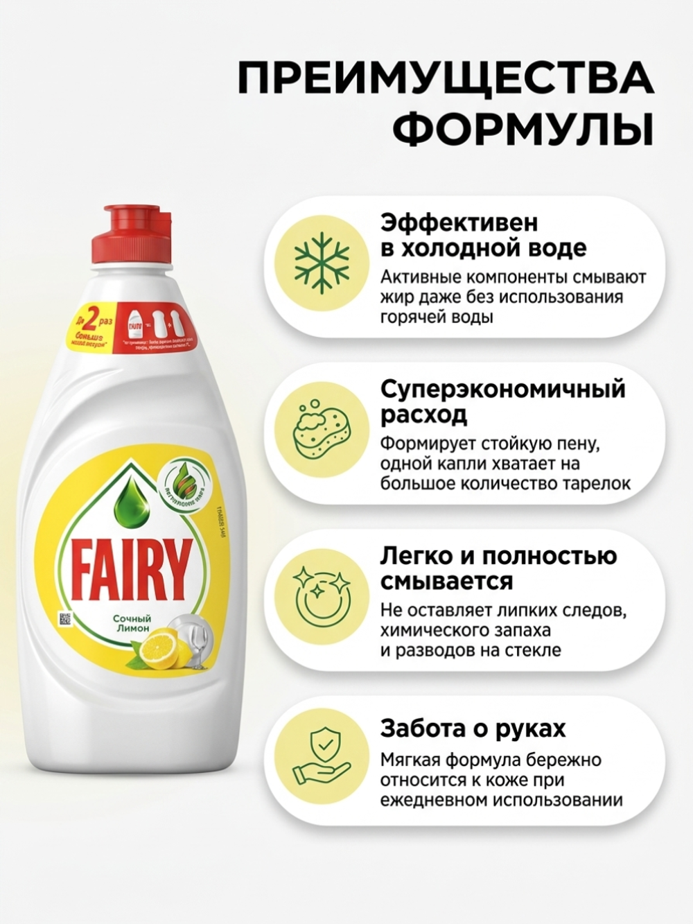 Fairy Средство для мытья посуды 900 мл