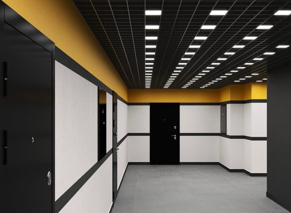 Светильник LED Грильято Домино x3 100х100 20Вт 5000К IP20 белый 1980лм DIOLUM