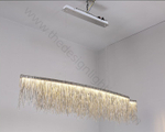 Pendant design lamp Waterfall  L150 (Rose gold)