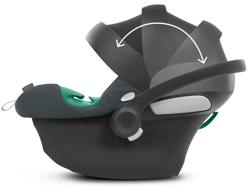 Коляска Cybex Balios S Lux SLV complete Aton B2 Steel Grey 3 в 1 Stone Grey с дождевиками
