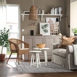 IKEA LOKALTÅG  (ИКЕА ЛОКАЛТОГ)  -  Ковёр с коротким ворсом - бежевый/серый 133x195 см