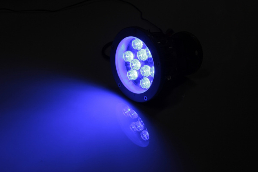 G-DT109-B 12V LED прожек.,9 LED CREE/1W, 12V  синий