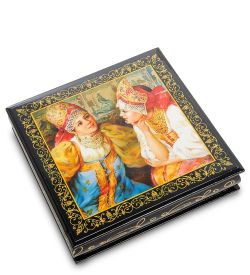 ШК-11/ 7-F Шкатулка в технике декупаж (16х16х5)