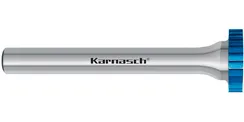 Борфреза твердосплавная Karnasch форма S (диск), 10х1,6х3х34 мм, HP-2, покрытие Blue-Tec, арт. 11.6011-005