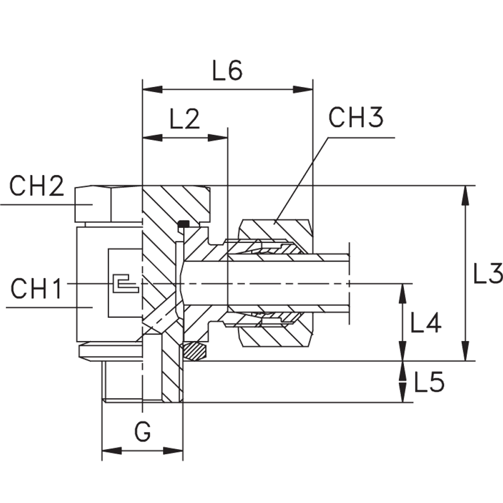 Соединение JE DL22 BSP 3/4 (в сборе)