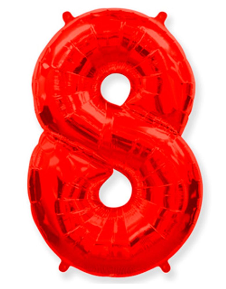 Цифра "8" Красный
