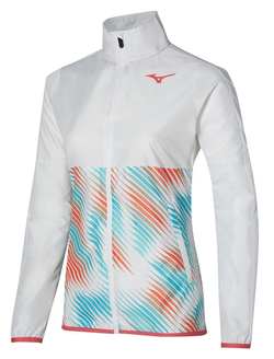 Женская Кофта теннисная Mizuno Printed Jacket - белый