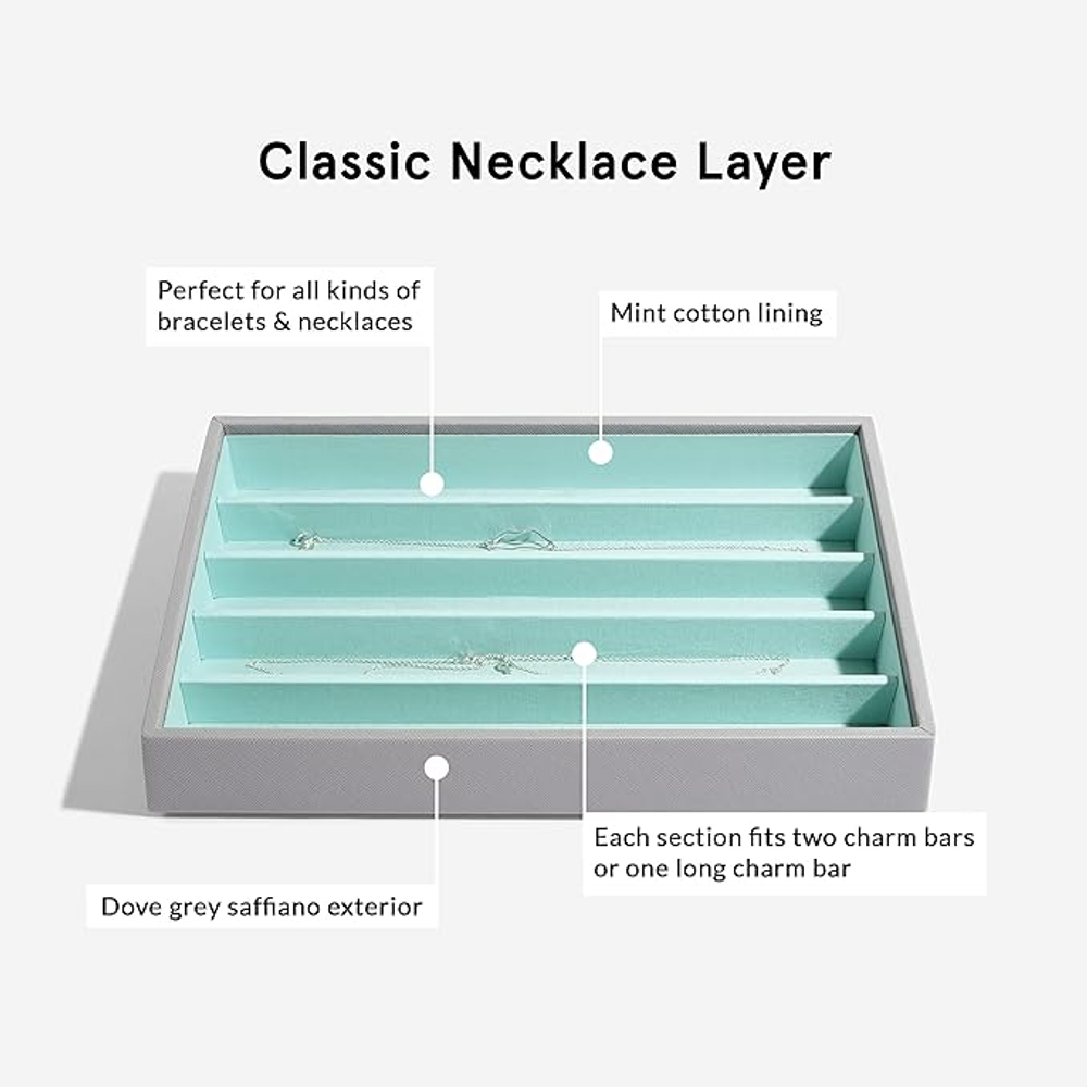 Органайзер для украшений Stackers Classic Necklace Layer (Putty Croc)