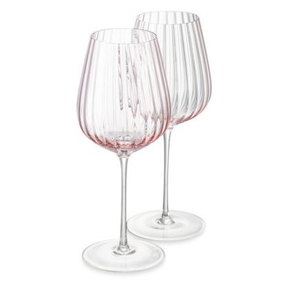 Набор бокалов для красного вина 2шт 500мл Nude Glass Round UP Dusty Rose розовый