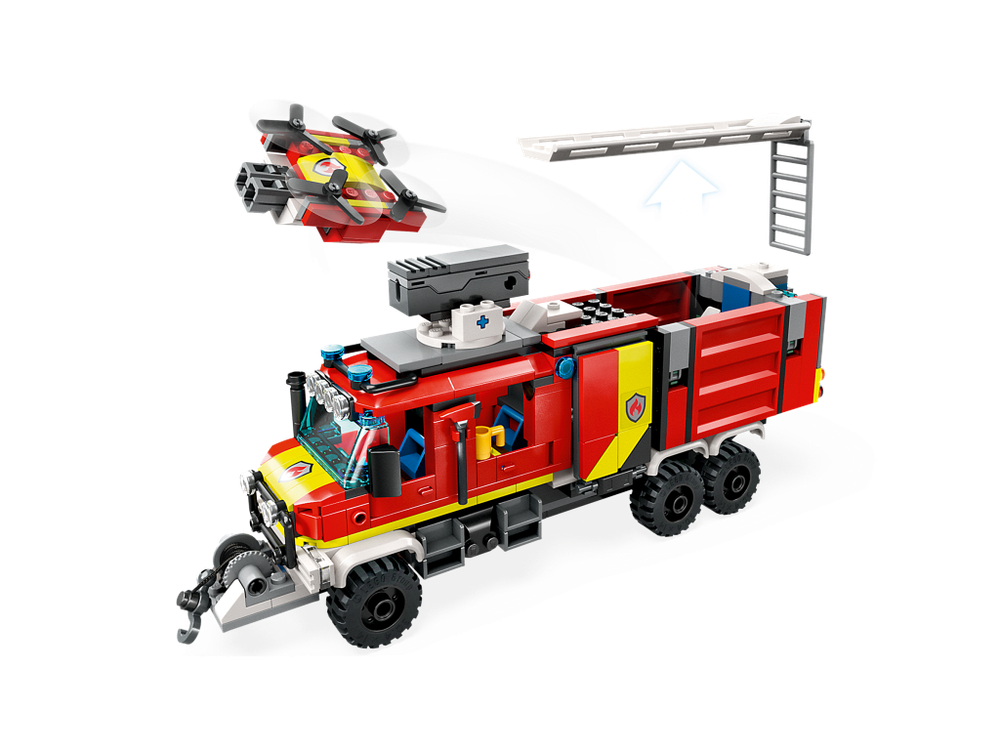 Конструктор Лего Сити Пожарная машина | LEGO City Fire Command Truck коллекционный набор, 60374, 502 детали (7+)