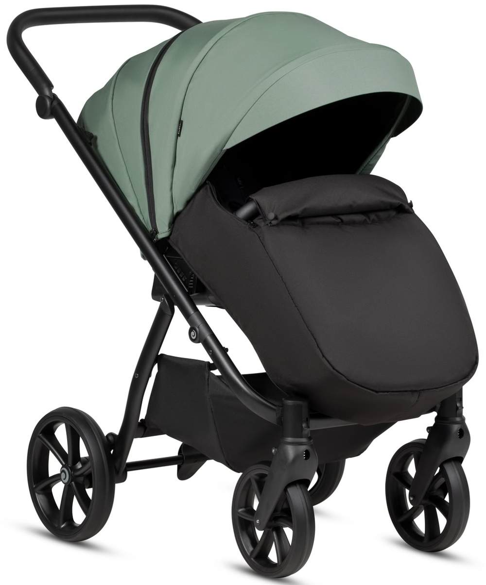 Детская коляска Tutis Uno 6 Plus Essential collection 3 в 1 с автокреслом Beno Black 1602130 Dark Ivy