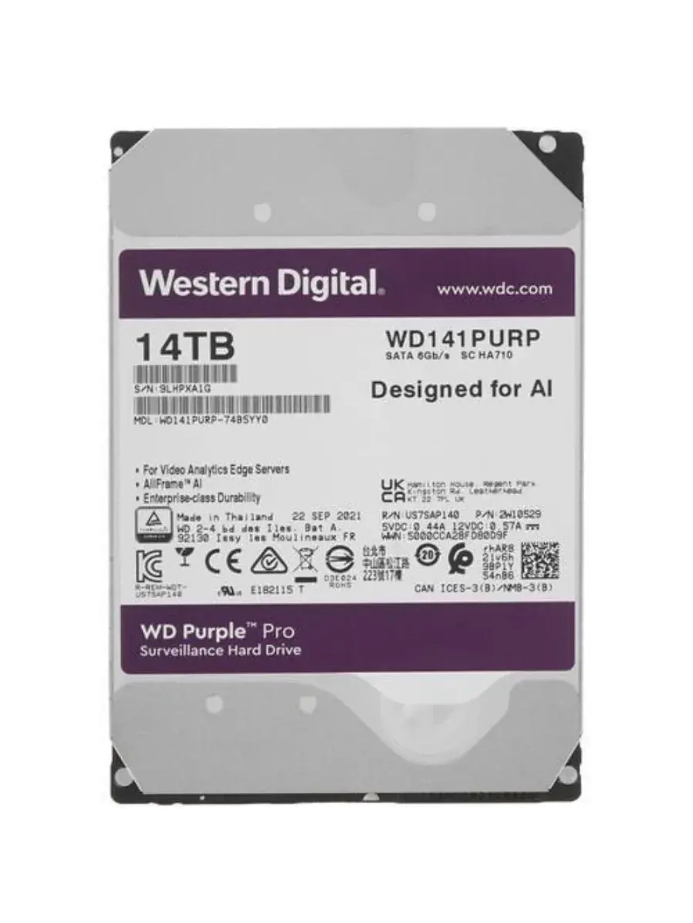 3.5" 14 ТБ Жетский диск Purple Pro WD141PURP