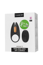 Виброкольцо Svakom Winni 2 черное 9,3 см