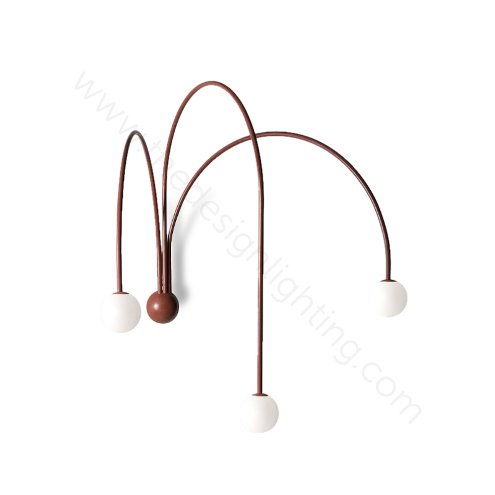 Wall design lamp Spring by Michael Anastassiades (Red)
