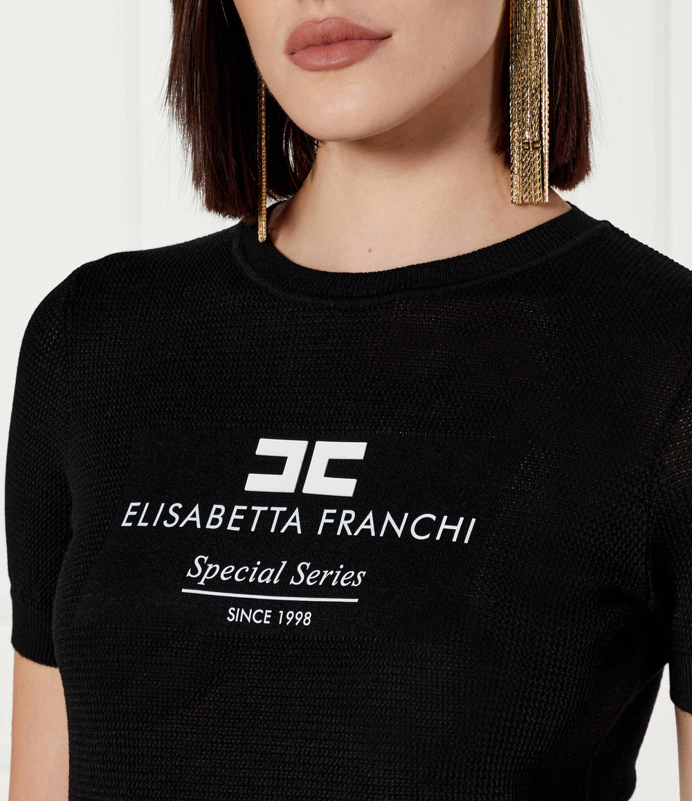 Блузка Elisabetta Franchi - черный(MK81Q46E2)