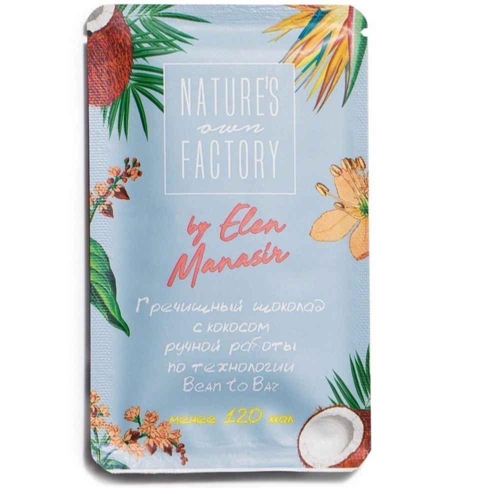 Гречишный шоколад с Кокосом Nature s own factory , 20 г
