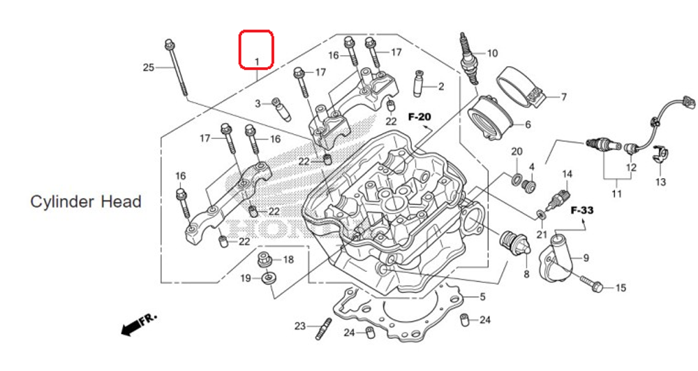 12010-K33-950, (12010-K33-700). HEAD ASSY., CYLINDER. Honda CRF250L-Rally (2017-2020)